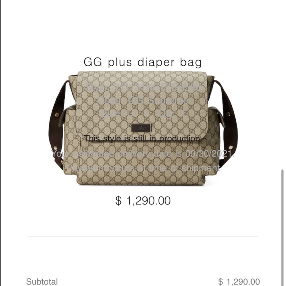 Gucci Beige and Brown GG diaper bag . Used but in great condition. Negotiable